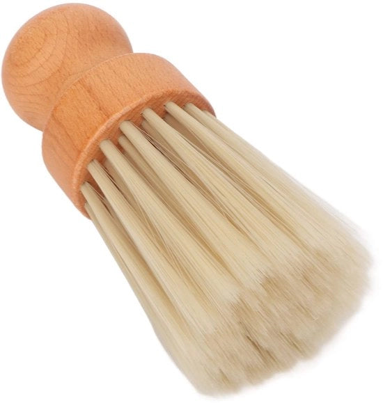 Spazzola da barba con setole morbide - manico in legno - progettata per un uso pratico - per uomini - per uso domestico - design ergonomico - spazzola da barba