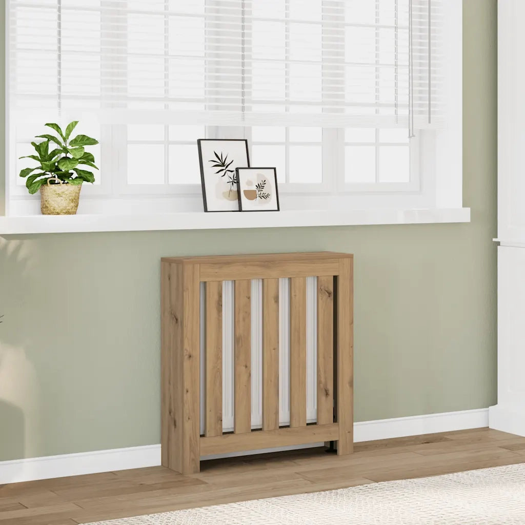 vidaXL Copertura Termosifone Rovere Artigianale 78x20x82cm in Legno