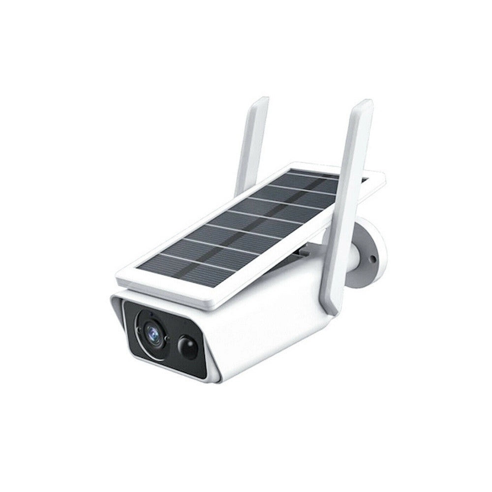 Trade Shop - Telecamera Con Pannello Solare Wifi 2mpx Infrarossi Sd Sensore Movimento Abq-q1 -