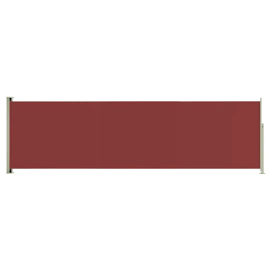 Tenda da sole laterale retrattile/schermo privacy per patio giardino terrazza balcone 180 x 600 cm rosso 02_0007347