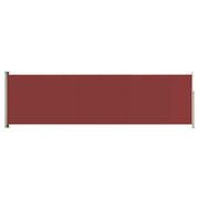 Tenda da sole laterale retrattile/schermo privacy per patio giardino terrazza balcone 180 x 600 cm rosso 02_0007347