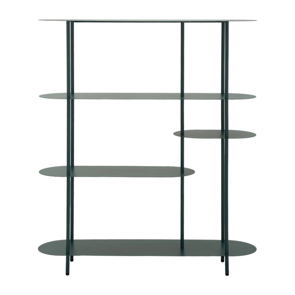 Libreria VKH1106, Beige, Metallo, 118x31x139 cm