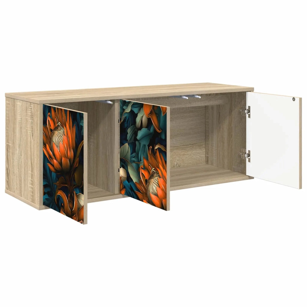 Mobile TV da Parete LOCHEM 102 x 33 x 40 cm Rovere Sonoma 8007151