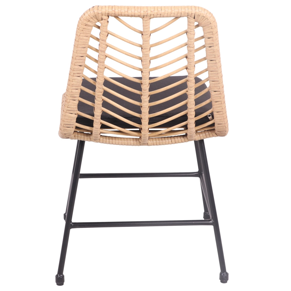 Set di 2 sedie in rattan sintetico con cuscini OKA