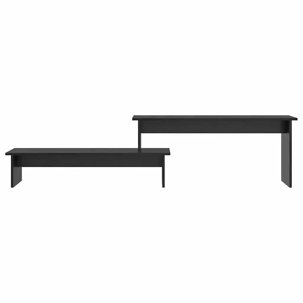 vidaXL Mobile TV Rovere nero 180 x 30 x 43 cm Legno multistrato