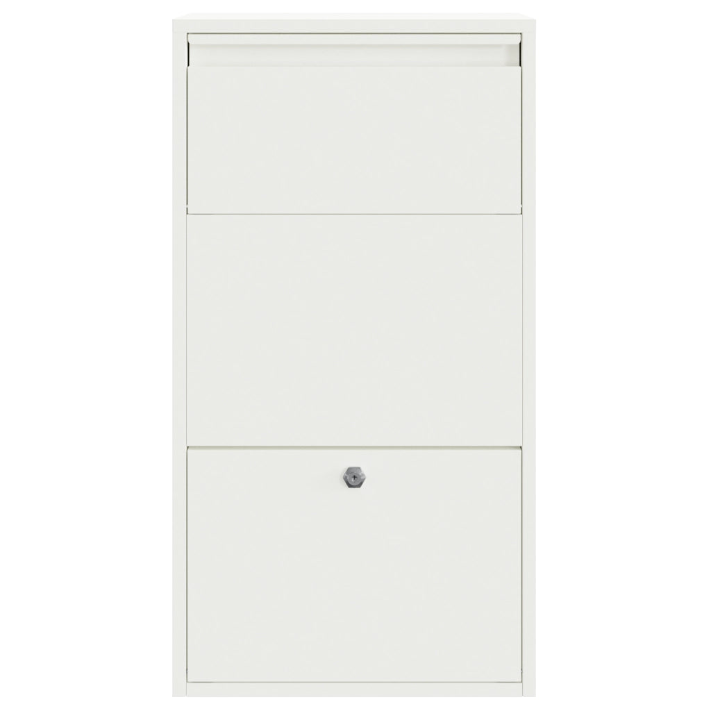 Cassetta per pacchi bianca 44x22x82 cm in acciaio