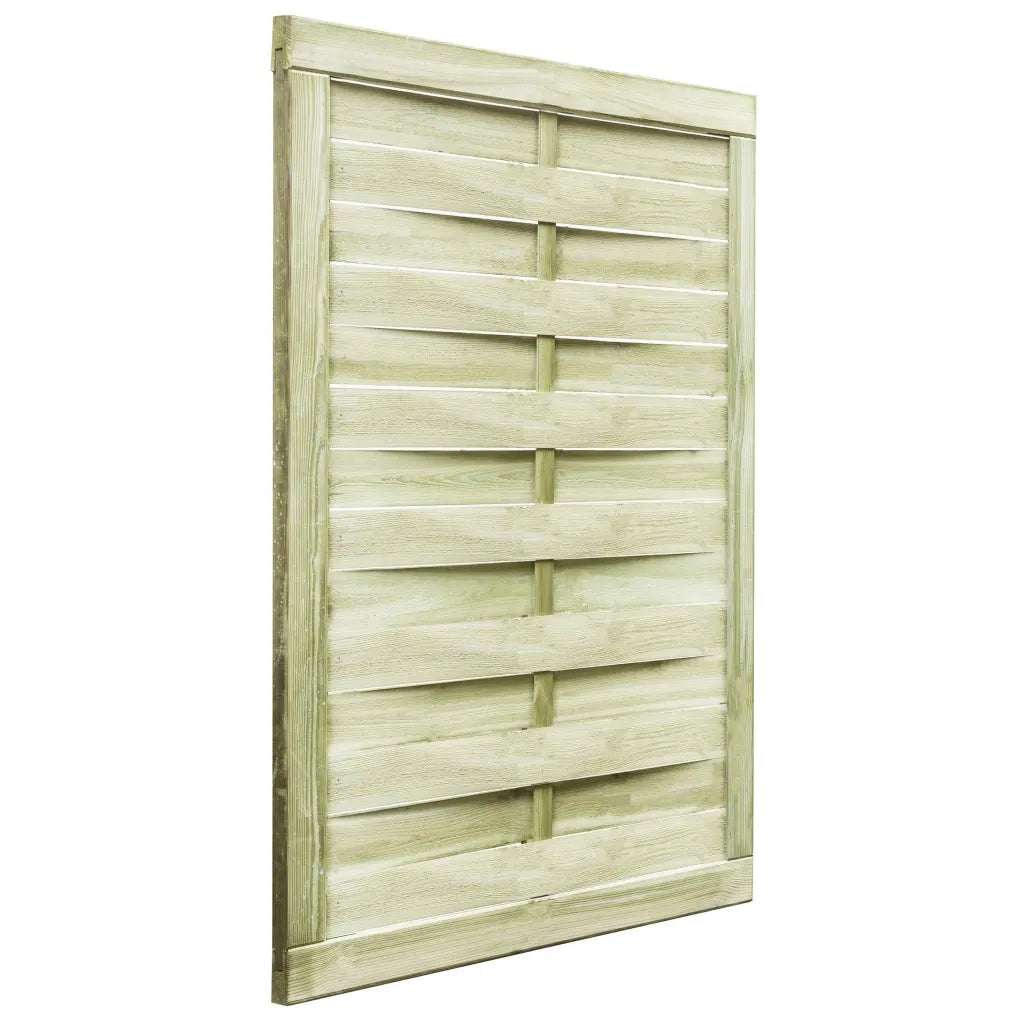 Cancello da Giardino Legno di Pino Impregnato 100x125 cm Verde 45310