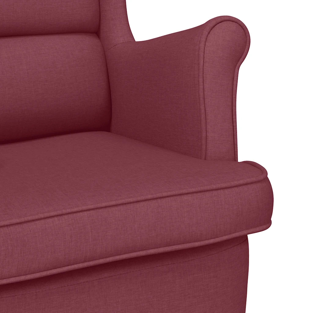 Divano Sedia-Poltrona Rosso Vino 74x84x100 cm in Tessuto