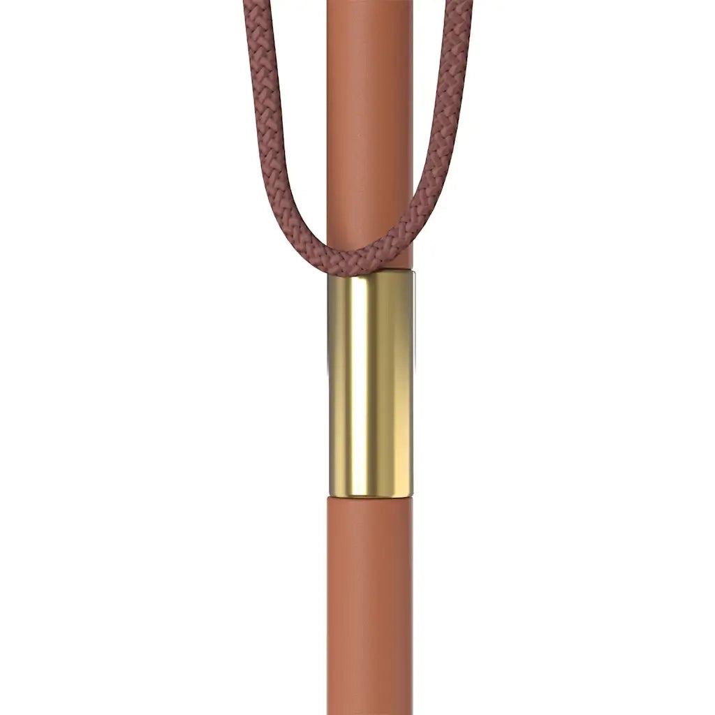 Ombrello | Parasolne da Esterni con Palo in Legno 150x200 cm Tortora