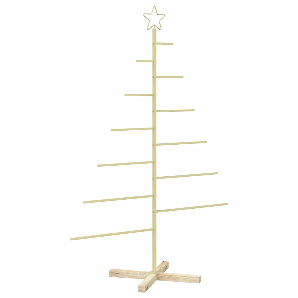 Albero di Natale in metallo KUOPIO 150 cm Acciaio Oro 42053928