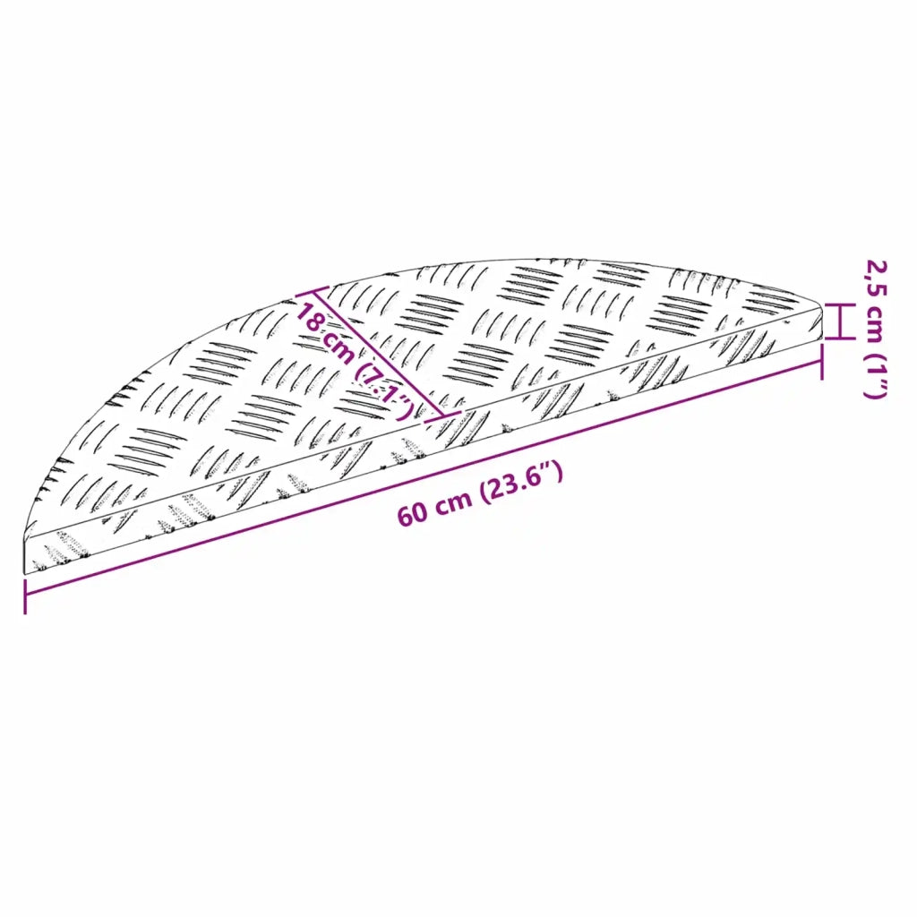 Gradini per Scale 10 pcs Argento 60 x 18 x 2,5 cm Alluminio 4104230