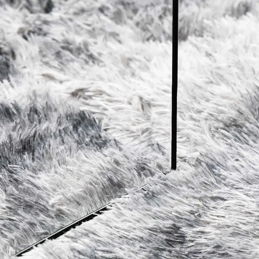 Tappeto Shaggy a Pelo Lungo NAVARRA Grigio Argento 240x340cm 4102860