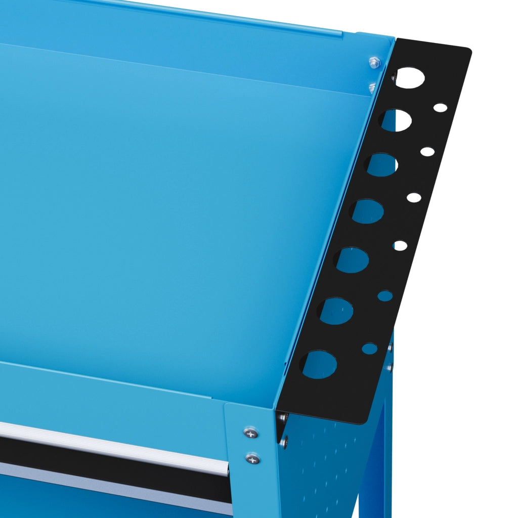 Carrello per attrezzi 3 livelli ¨C zephmum ¨C Blu 82x35x76 cm
