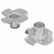 T-nut con punte 2 pz Argento M6 mm Acciaio CFW2657285