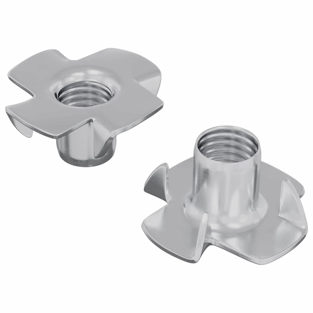 T-nut con punte 2 pz Argento M6 mm Acciaio CFW2657285
