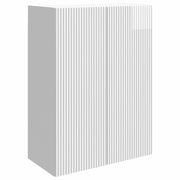 Mobiletto a muro Bianco Lucido 66 x 34,5 x 90 cm