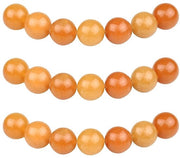 Raccoglitori 4mm 85 pezzi Aventurino rosso Semi-prezioso Raccoglitori con buco Pietre naturali Semplici Rondi Raccoglitori per la creazione di gioielli Anelli Collane