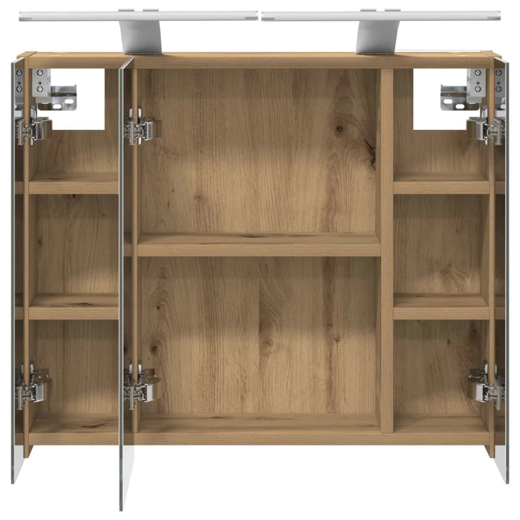 Mobiletto per specchio da bagno Rovere Artigianale