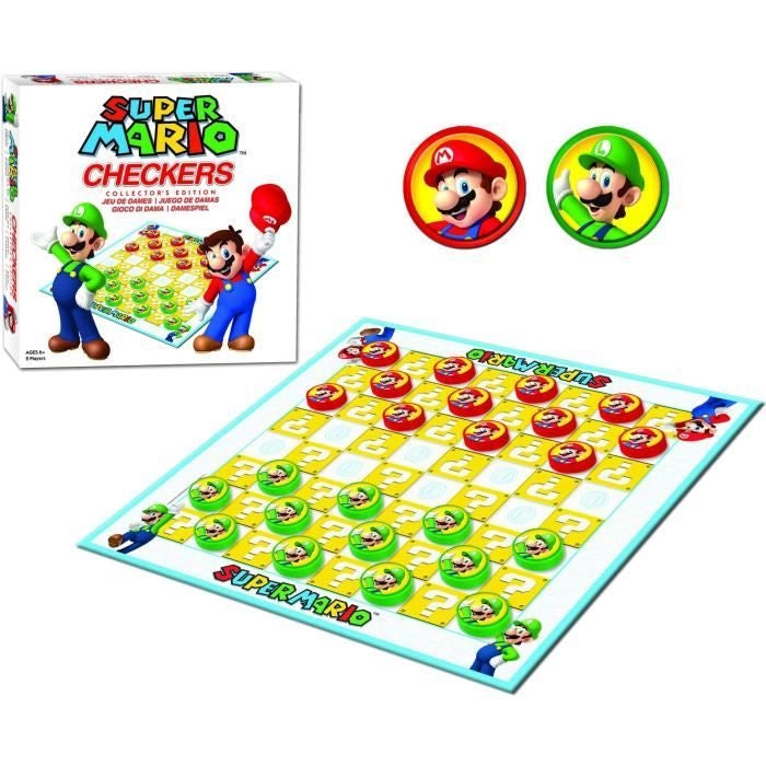 Super Mario Checkers - Gioco da tavolo - GOLIATH - Dai 6 anni in su