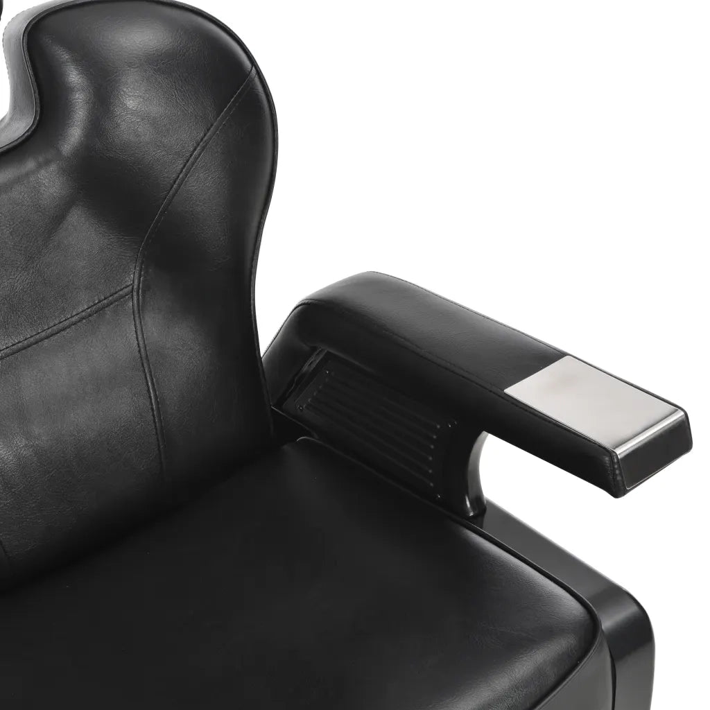 Poltrona da Barbiere Nera 72x68x98 cm in Similpelle 110166