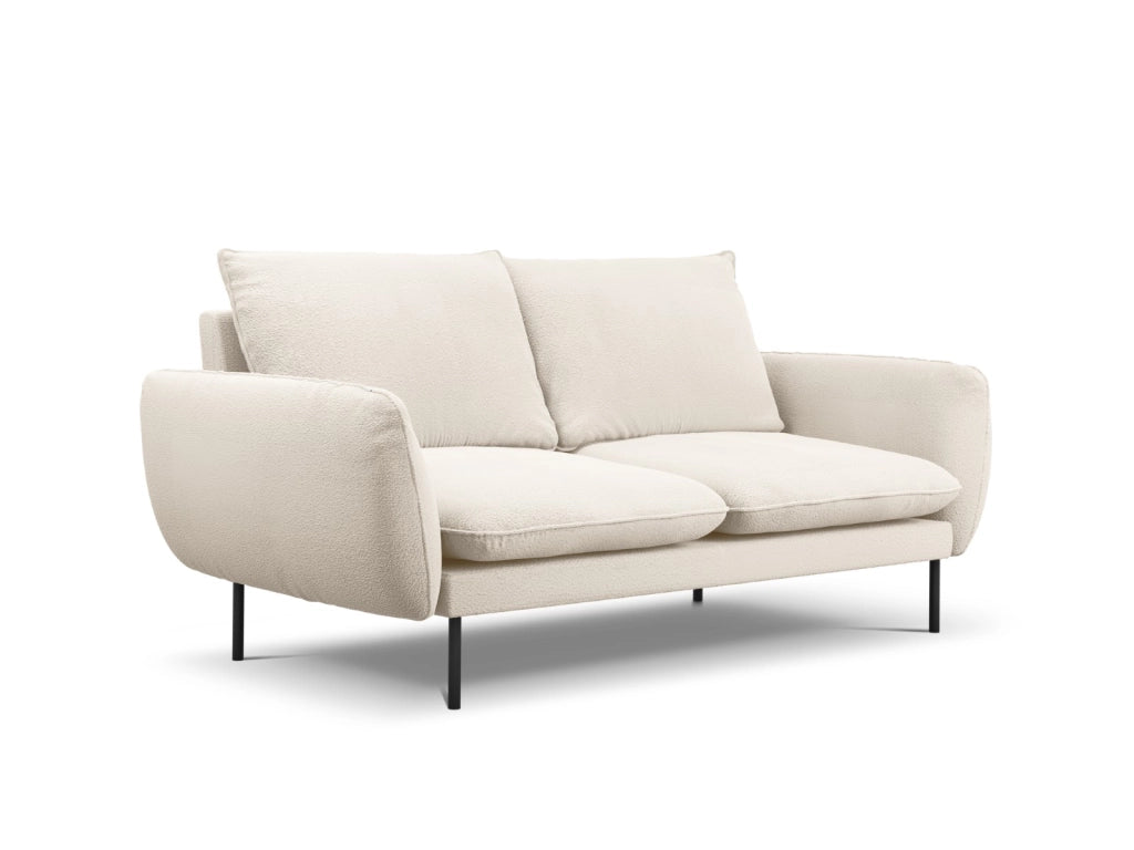 Cosmopolitan Design - Divano "Vienna" 2 posti in bouclé beige 