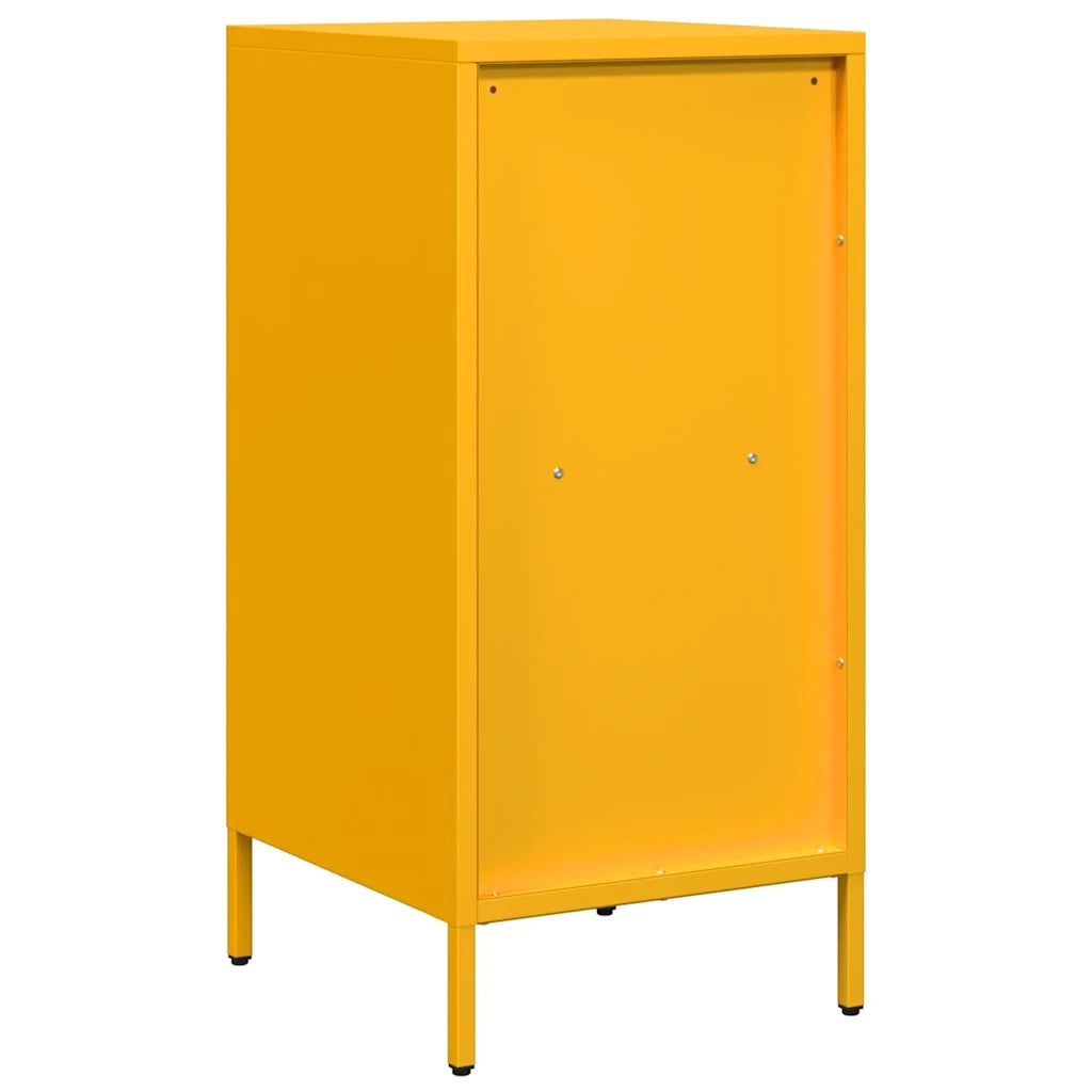 Credenza Giallo Senape 35x39x73,5 cm Acciaio Laminato a Freddo 851355