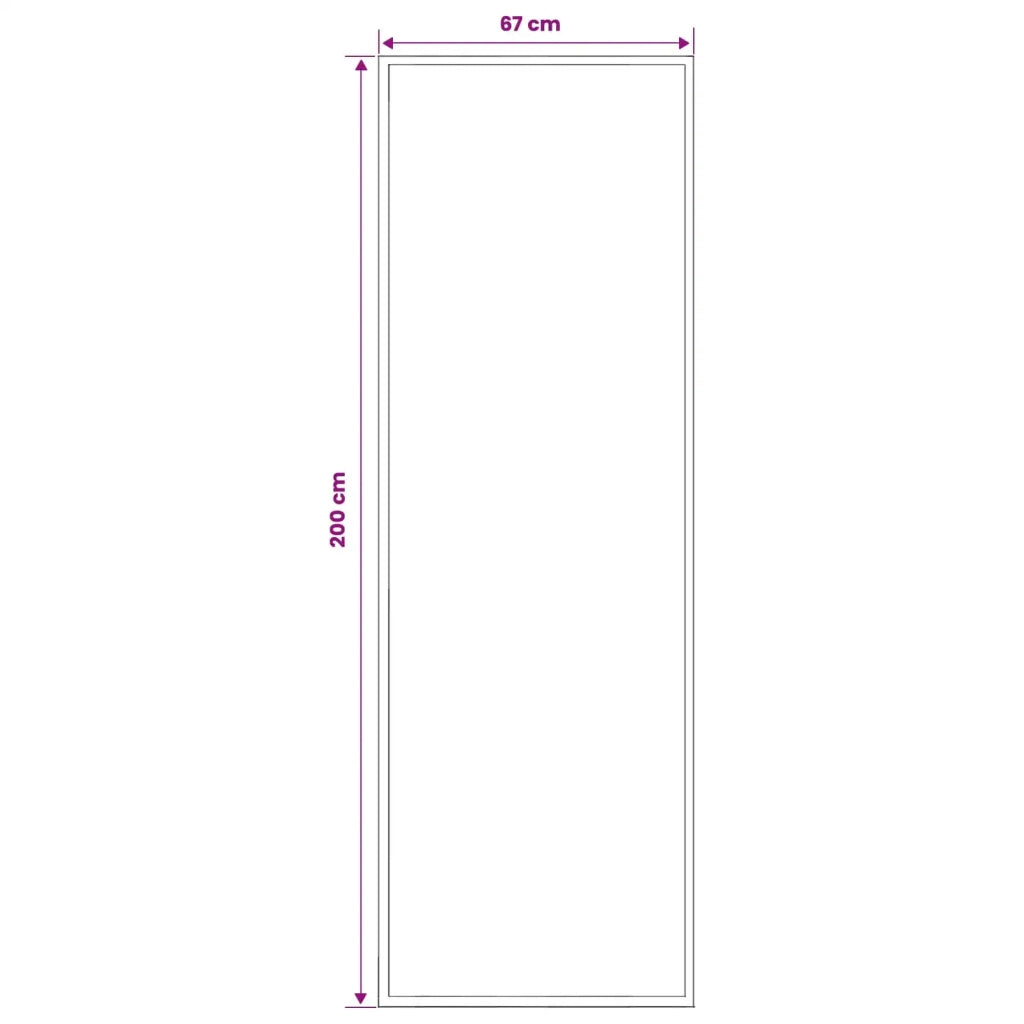 Tappeto Runner FLORNES Tessuto Marrone 67 x 200 cm PP 7 mm 42057381