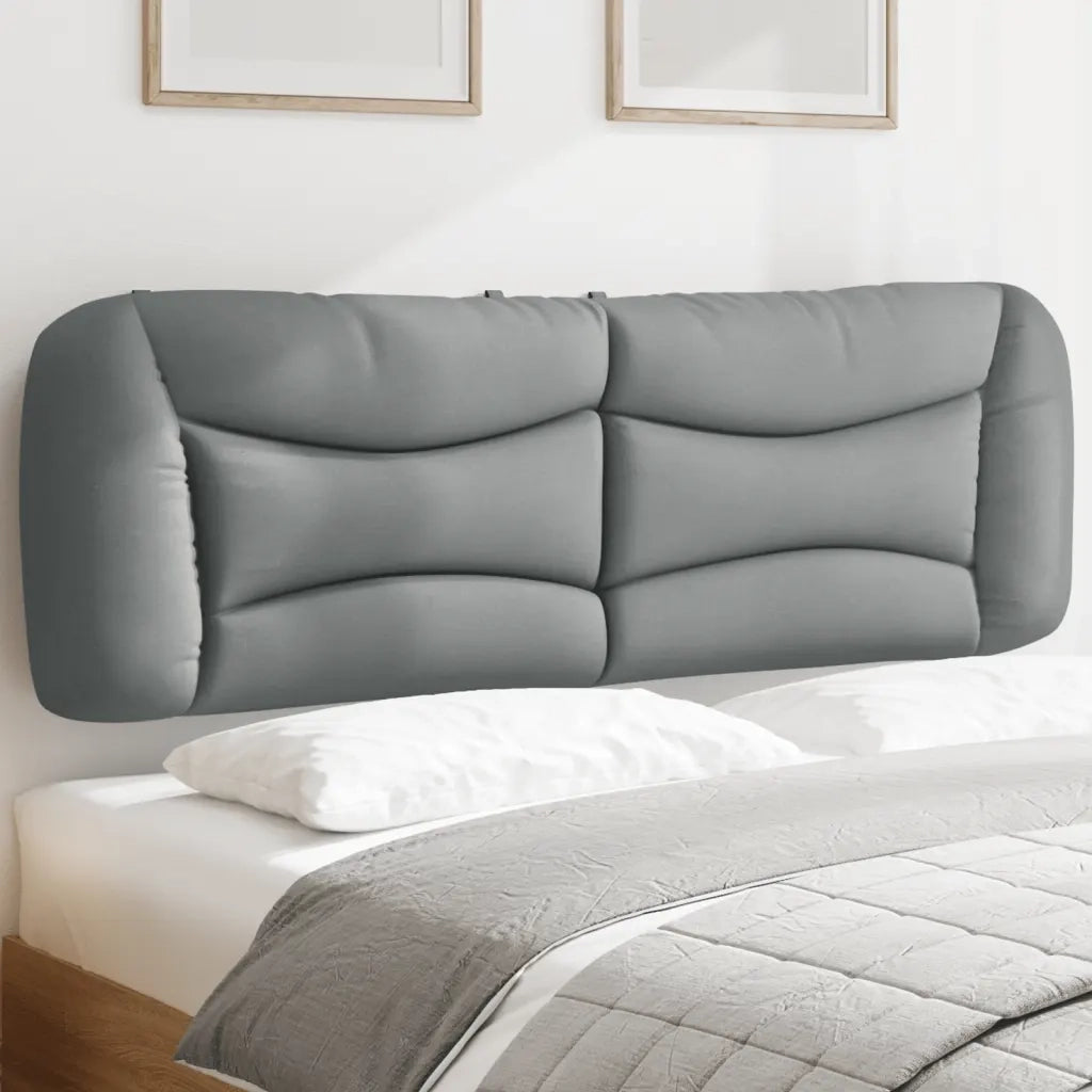 Cuscino Testiera Hvar Grigio Chiaro 160 cm in Tessuto CFW1932435