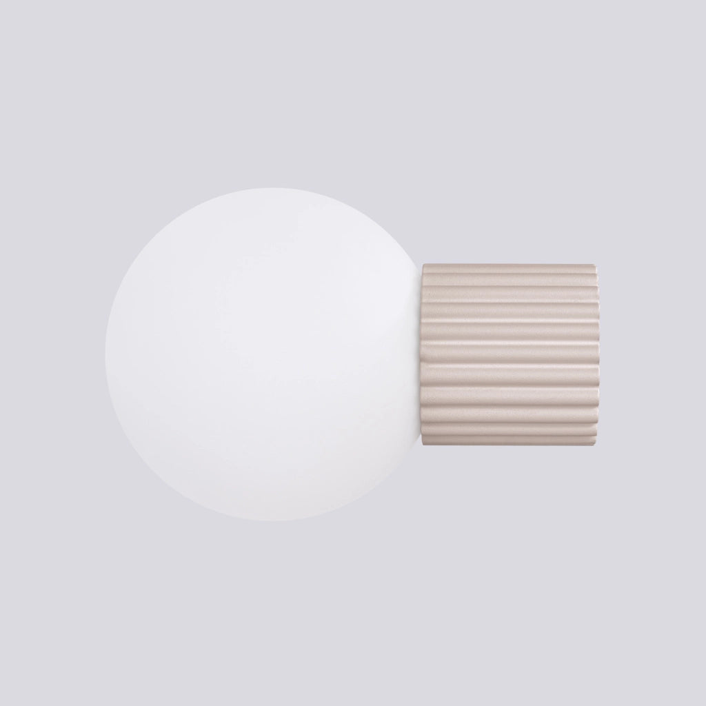 Applique Pure Lume SFERA taupe sfera vetro bianco G9 IP44