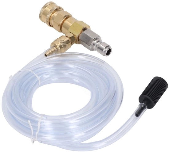 Kit di pulizia ad alta pressione 5000PSI - Pulitore ad aria compressa - Materiale: rame/acciaio inossidabile - Kit di pulizia del sistema di iniezione - Valvola a vite - Installazione facile