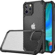Copertura posteriore in carbonio resistente allo shock nera custodia adatta per Apple iPhone 13 Pro Max