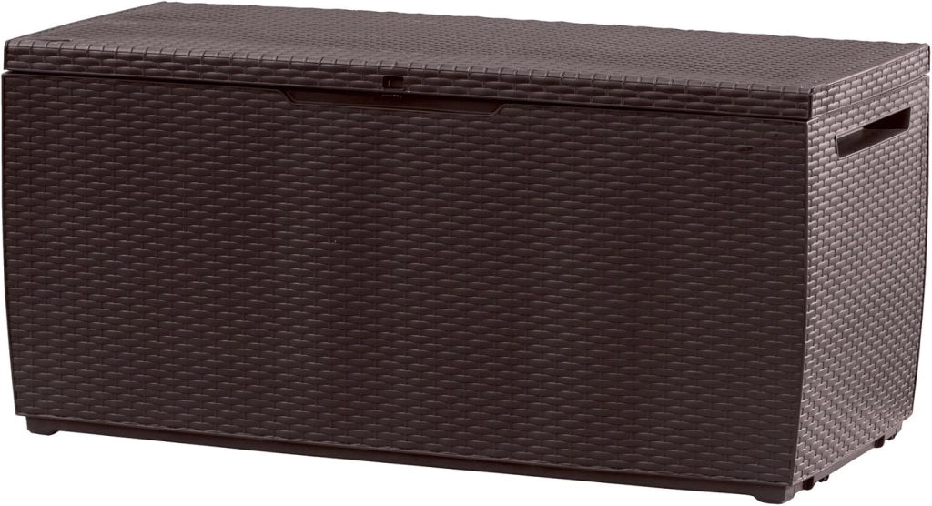 S14647140 Baule Capri Marrone 305 Litri in Resina Cm 123 X 53.5 X 57 H