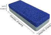 Kit di pulizia per pietraie da piedi a due colori con spugna di poliuretano per pulire e levigare la pietra da piedi, blocco di levigatura per pietraie da piedi con superficie ruvida per rimuovere la pelle morta.
