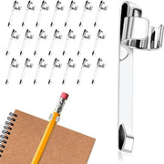 20 clip metalliche per penne con clip tas, clip per penne in acciaio inossidabile per la maggior parte delle penne, clip metalliche per penne con clip tas, penne per penne da tasca, pennarelli per matite, clip per taglieri