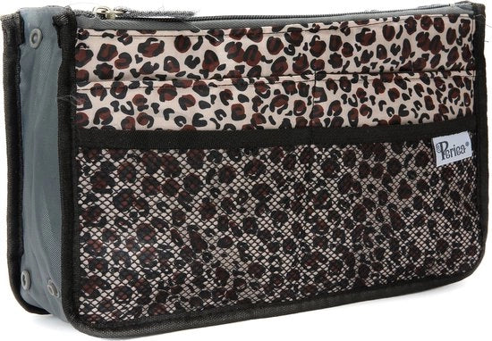 Organizzatore di Borsa a Mano ‐ Chelsy ‐ Stampato a Prezzo di Leopardo ‐ Piccolo