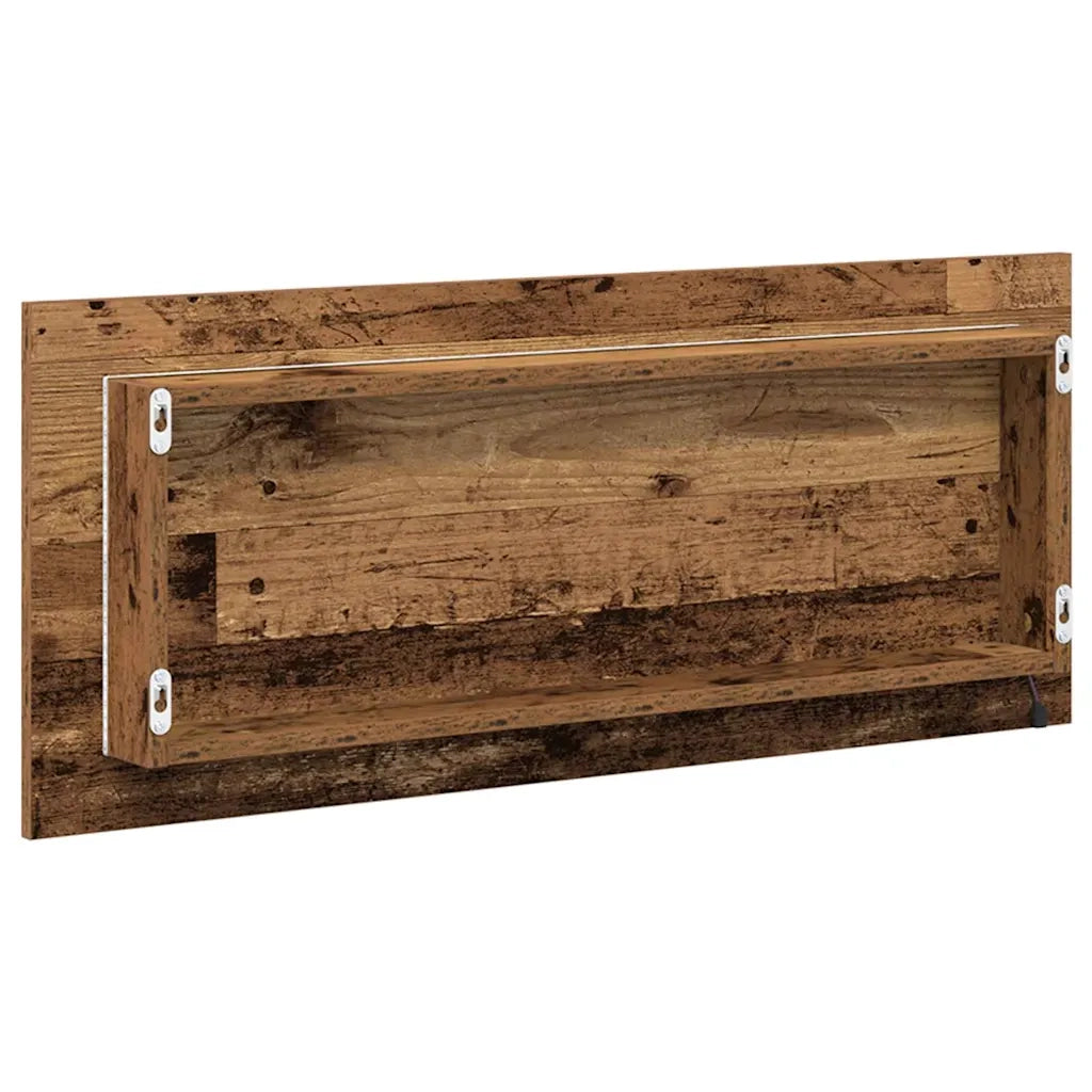 Specchio-Specchio per Bagno Legno vecchio 90 x 8,5 x 37 cm Legno multistrato