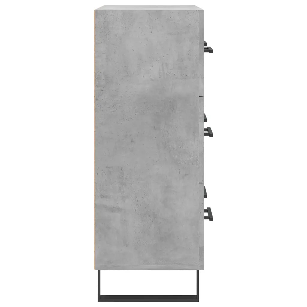 Credenza Grigio Cemento 69,5x34x90 cm in Legno Multistrato 827880