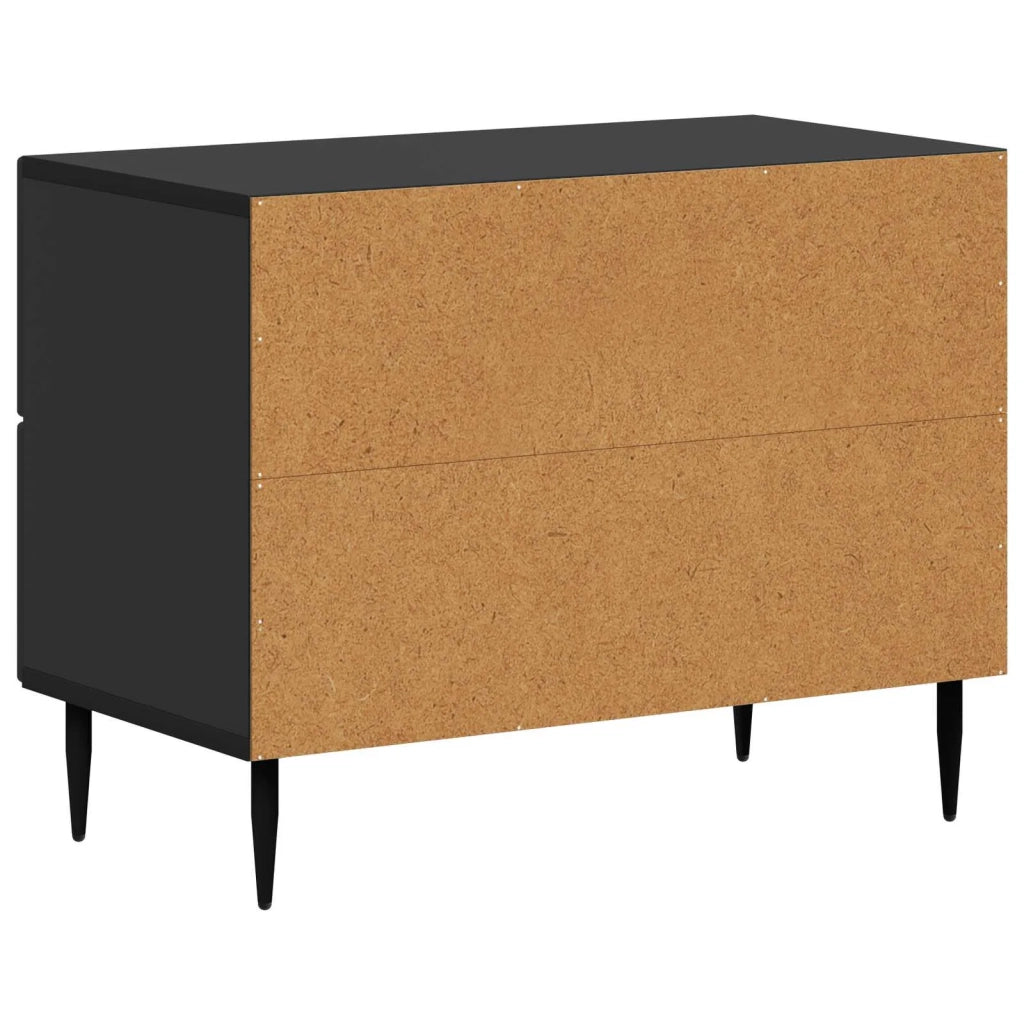 Armadio da Notte Nero 62 x 34,5 x 47,5 cm Legno ingegnerizzato 894776