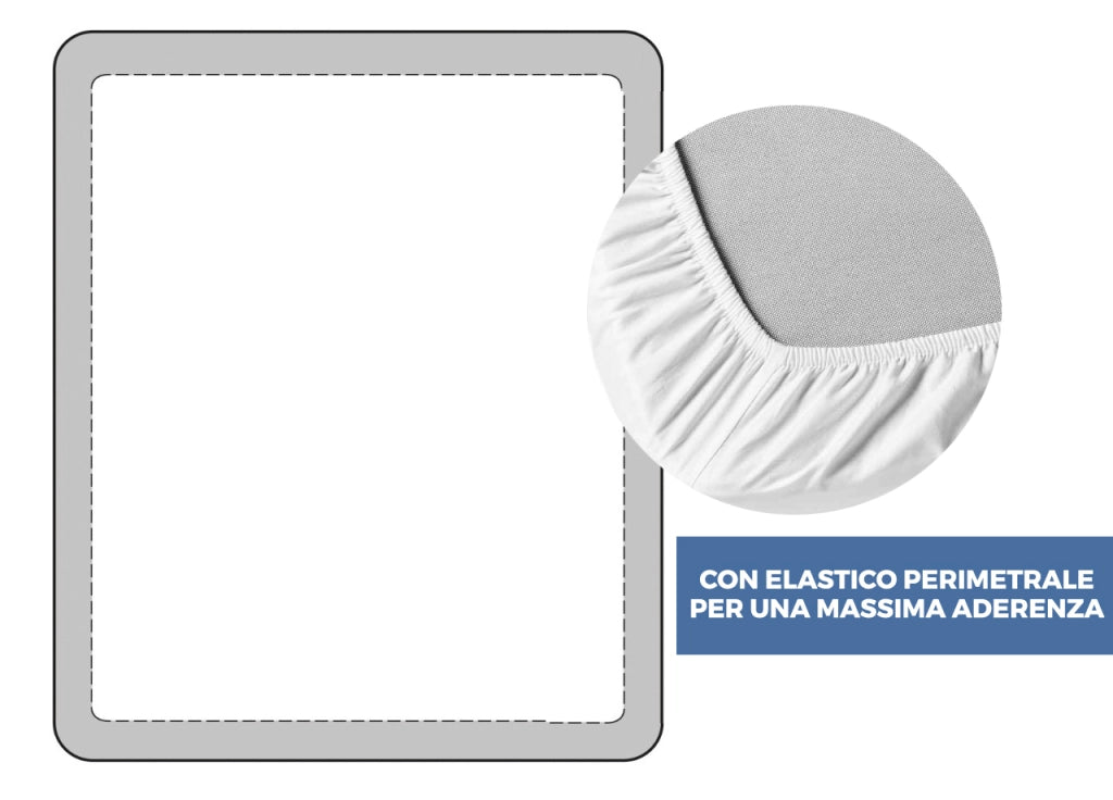 Lenzuola Sotto Con Angoli In 100% Cotone Percalle In Tinta Unita - 1 Piazza - Rosa