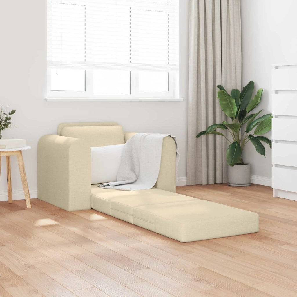 Divano letto Crema 98 x 71 x 83 cm Tessuto 4106661