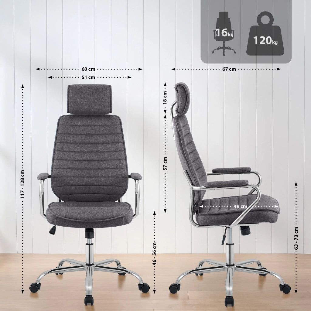 Sedia da ufficio in tessuto Rako 8