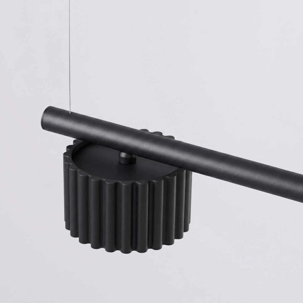 Lampadario AURA 4 nero Gx53
