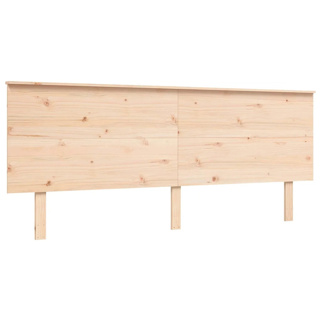 Giroletto senza Materasso-Struttura Letto 200x200 cm in Legno Massello di Pino 702231