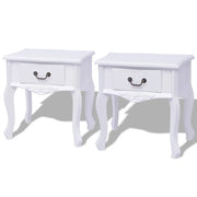 Armadietti da letto 2 pezzi MDF Bianco cod mxl 10122