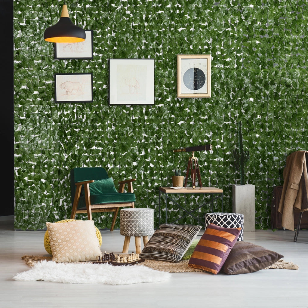 Hedge Artificiale Brise-Vue ¨C Minimal ¨C 3x1 m, Verde Scuro, Anti-UV