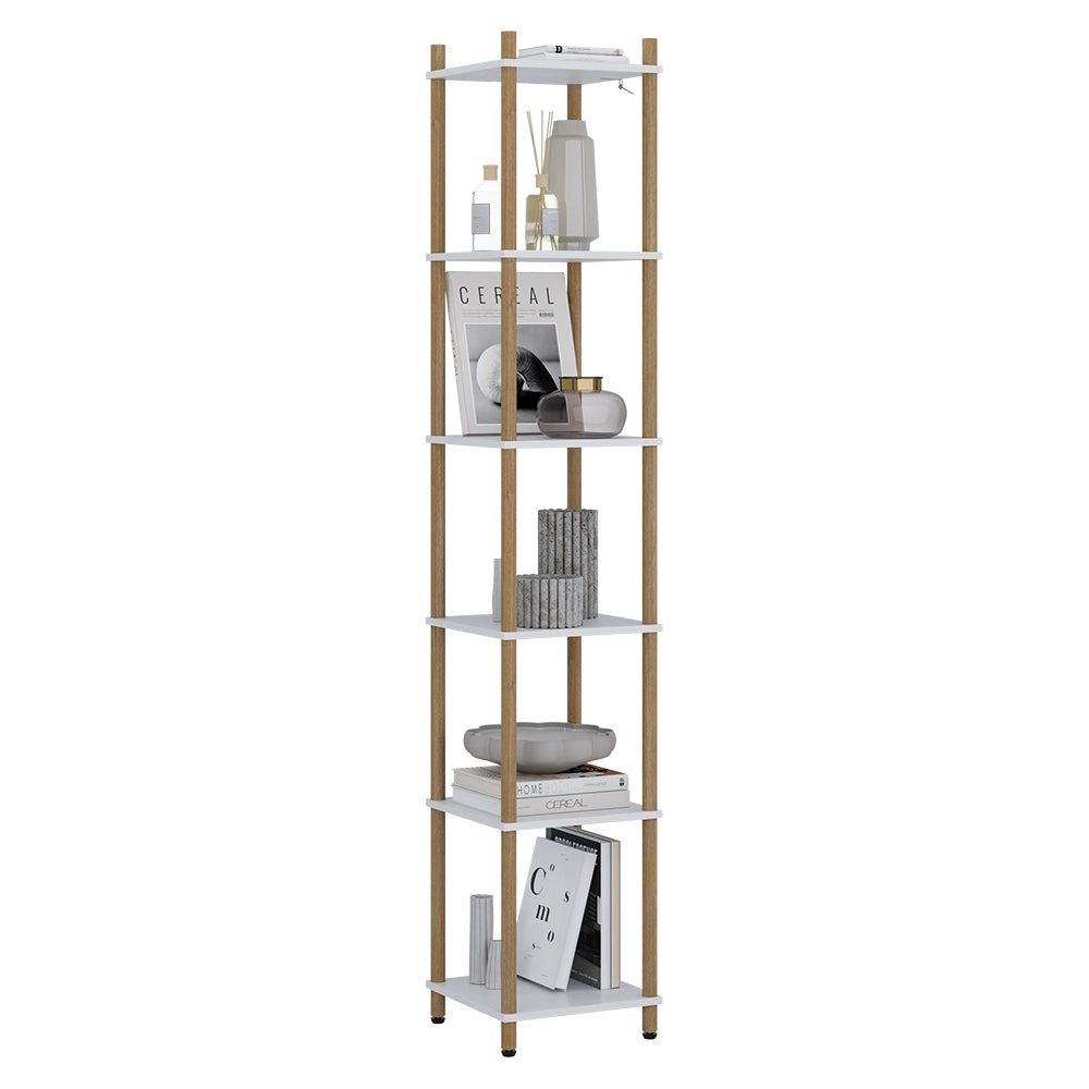Vicco Libreria Bianco/pino 30 x 163.5 cm 6 ripiani