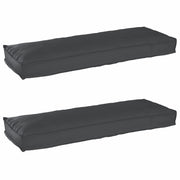 Set di Cuscini per Pallet 2 pcs Nero 120 x 40 x 8 cm 42001702