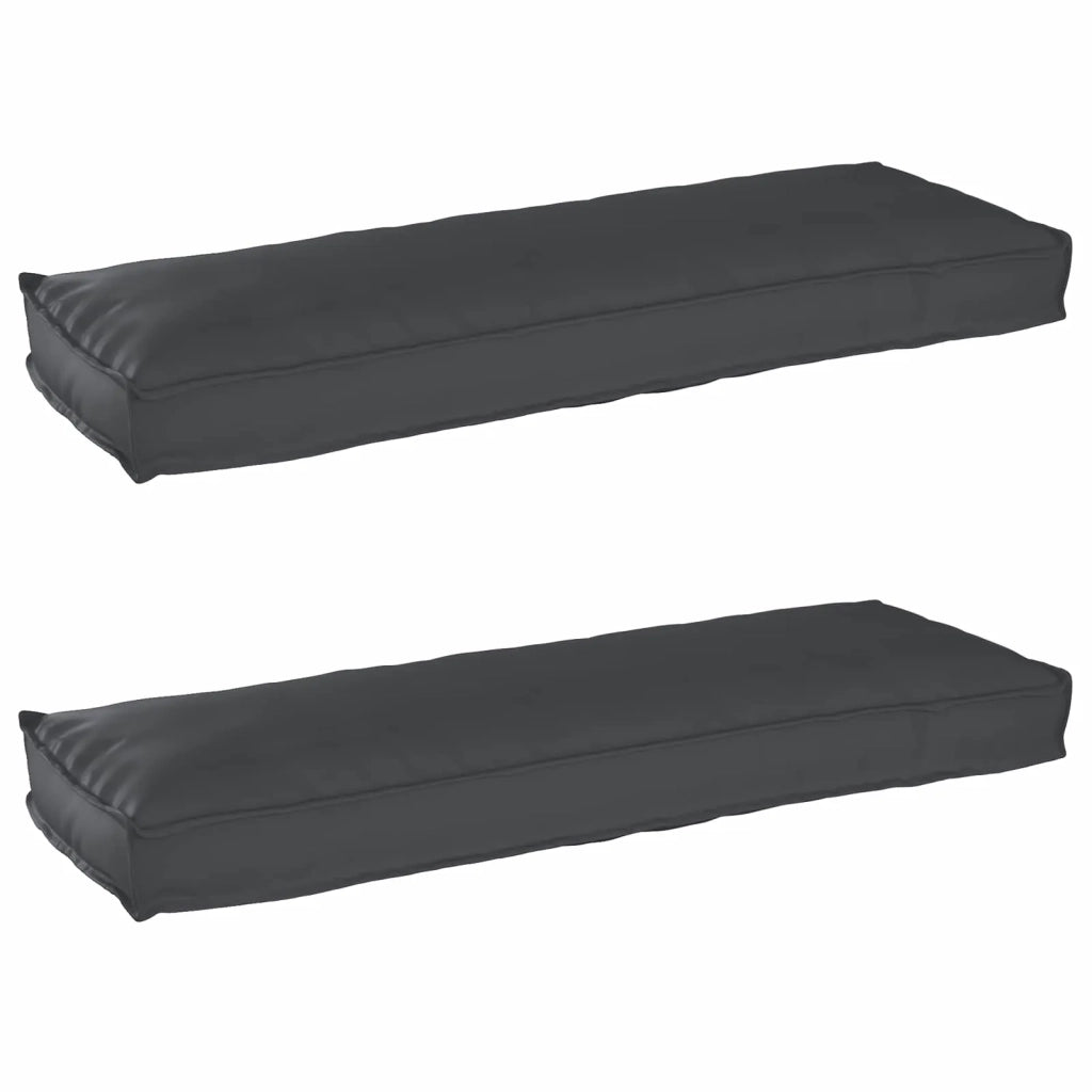 Set di Cuscini per Pallet 2 pcs Nero 120 x 40 x 8 cm 42001702