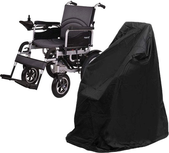 Cuscino di Protezione per Sedie a Rotelle - 420D Oxford Impermeabile - Dimensioni 100 x 75 x 100 cm - Nero