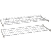 MENSOLA COLAPIATTI ACCIAIO PLAST C/SUPP 56 CM- 6,0 coppie